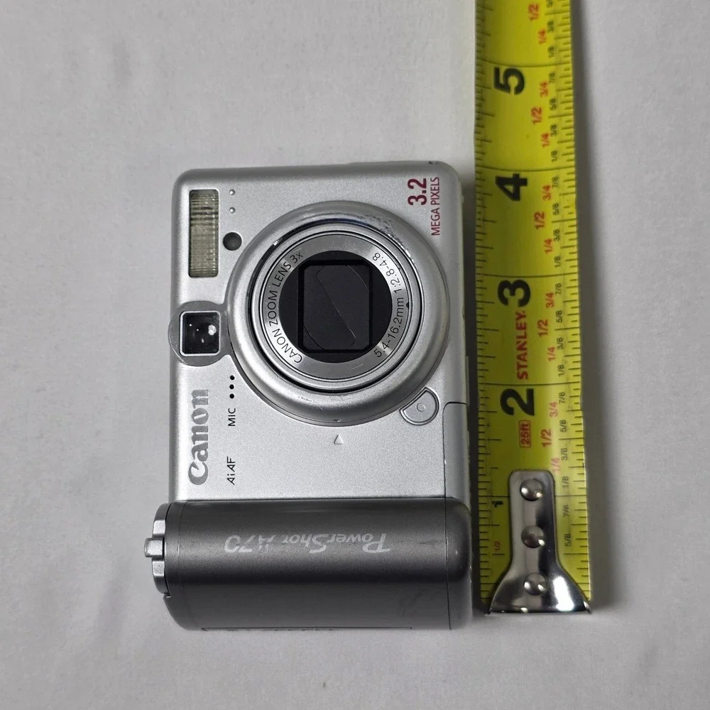 Canon PowerShot A70 Digital Camera 3.2MP 3x Zoom Vintage Y2K TESTED WORKS READ